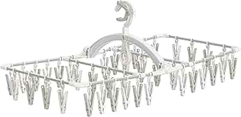 Amazon.co.jp: 東和産業 ラクMAX アルミ角ハンガー 長ピンチ 40個付